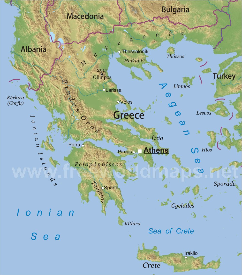Greece  Map