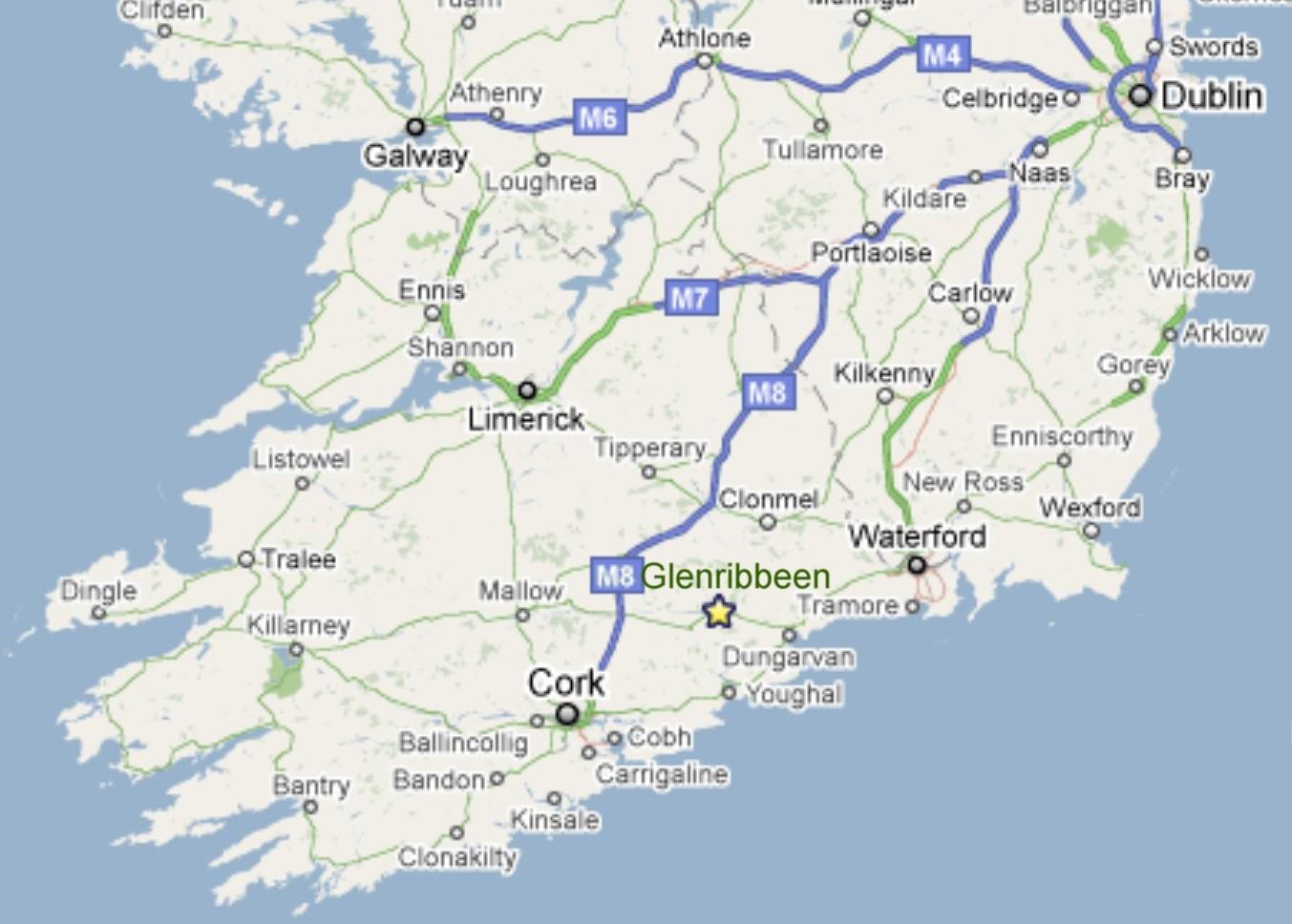 Ireland  Map