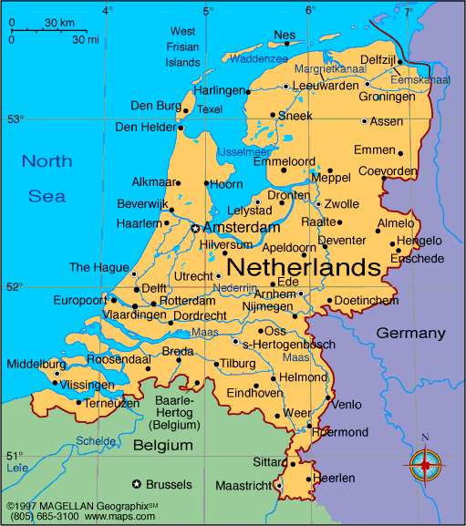 Netherlands  Map